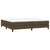 Vidaxl Box spring postelja z vzmetnico temno rjav 200x200 cm blago