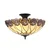 Endon 111906 - Plafonski luster Tiffany HUTCHINSON 3xE27/10W/230V prečnik 50 cm