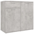 Komoda siva boja betona 80 x 36 x 75 cm od konstruiranog drva