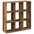 Pregrada / regal za knjige boja drva 102x29x103,5 cm drveni