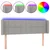 LED uzglavlje svjetlosivo 147x16x78/88 cm od tkanine