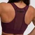 GymBeam Sportski grudnjak Mesh Panel Eggplant