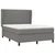 Vidaxl Box spring posteljni z vzmetnico temno siv 140x190 cm blago