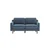 ATELIER DEL SOFA 2-Seat Sofa Robin 2 Ocean Blue Walnut