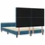 vidaXL vidaXL Postelja Temno modra 160x200 cm Saten, (22049049)