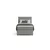 MID.YOU BOXSPRING POSTELJA 90 cm x 200 cm , tekstil, leseni material siva