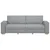 Trosjed Svijetlo siva 220x78x84 cm Tkanina