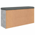 Klupa za cipele siva boja betona 102x32x50 cm konstruirano drvo
