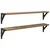 Police na zidu Zidne 2 pcs Umjetnički hrast 80 x 15 x 15,5 cm