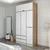 Hanah home Ormar Elina 140x253x52cm Belo-Bež