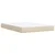 Vidaxl Box spring postelja z vzmetnico krem 160x200 cm blago