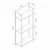 Hanah Home TV komoda Valento 20219, 42 cm, Moonstone / travertin