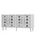 Hanah Home Konzola Dome KB150, 150x75x35 cm, Belo-srebrne boje