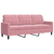 4-dijelni set sofa s jastucima ružičasti baršunasti