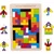 wood LESENA UGANKA TETRIS 3D KOCE MONTESSORI Eko les