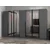Hanah Home ormar sa reflektujućim staklom Nisa 20599, 315 cm, antracit