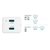 HAMA Kucni Punjac PD/Qualcomm 2xUSB-C, 35W Beli 201694
