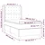 Vidaxl Box spring postelja z vzmetnico LED modra 80x200 cm blago