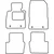 Textile car mats Mazda 2 2014-2021
