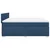 Vidaxl Box spring postelja z vzmetnico modra 200x200 cm blago