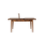 HANAH HOME Vina 01 1005 Walnut Cream (Produžni trpezarijski sto, stolice i konzola (6 komada))