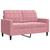 4-dijelni set sofa s jastucima ružičasti baršunasti