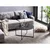 Livetastic Klubska Miza Marble, Črna