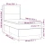 Krevet box spring s madracem LED crni 90x200 cm od tkanine