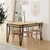 Hanah Home Pal Trpezarijski sto, Braon-Crna
