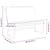 Vidaxl Klop krem 100x75x76 cm blago