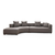 Atelier del Sofa Ugaona garnitura Gondol 105x70x105cm Siva