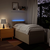 VIDAXL Box spring postelja z vzmetnico krem 100x200 cm blago