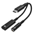 INF USB-C adapter za 3,5 mm slušalke in USB-C polnilec Black, (21248002)