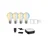 Paulmann Smart Home Set ZigBee 4x E27 7W LED žarnica CCT - Steklo