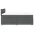 Vidaxl Box spring posteljni z vzmetnico temno siv 140x190 cm blago
