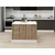 Hanah Home kuhinjsko ostrvo Alvinka 20238, 120 cm, belo / dore