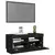 TV ormarić s LED svjetlima crni 80x35x40 cm