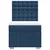 Vidaxl Box spring postelja z vzmetnico modra 90x200 cm blago
