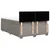 Vidaxl Box spring postelja z vzmetnico taupe 160x200 cm blago