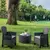 GREEN BAY Tree Baštenski set, Dve stolice i box sto, Antracit