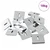 Držač za ogledalo 340 pcs Nikla 35 x 30 x 8,3 mm Čelik