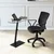 Hanah Home Klub sto Fagioli 70x75x40cm Crni