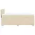 VIDAXL Box spring postelja z vzmetnico krem 90x190 cm blago