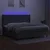 Vidaxl Box spring postelja z vzmetnico LED temno siva 200x200 cm blago