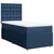 Vidaxl Box spring postelja z vzmetnico modra 100x200 cm blago