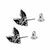 Uhani ALCHEMY GOTHIC - Cauchemar Bat Head - E457