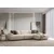 Atelier del Sofa Ugaona garnitura na razvlačenje Toscana, 330 x 150 x 75 cm, Bež