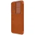 Nillkin Qin Leather Pro preklopna maska sa štitnikom za kameru za Samsung Galaxy S23 - brown
