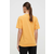 Pamučna majica Napapijri za žene, boja: žuta
