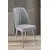 Hanah Home set trpezarijskih stolica Platinum 2 kom, siva tkanina Jerry, hromirane metalne noge